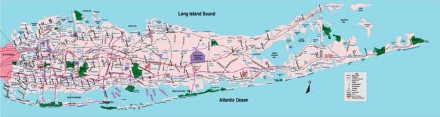 Long Island Stadtplan